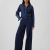 Blugi largi UltraSoft cu talie medie Blugi largi UltraSoft cu talie medie
