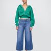 Blugi largi UltraSoft cu talie medie Blugi largi UltraSoft cu talie medie