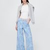 Blugi largi UltraSoft cu talie medie Blugi largi UltraSoft cu talie medie