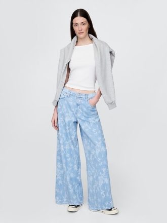 Blugi largi UltraSoft cu talie medie