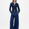 Blugi largi UltraSoft cu talie medie Blugi largi UltraSoft cu talie medie