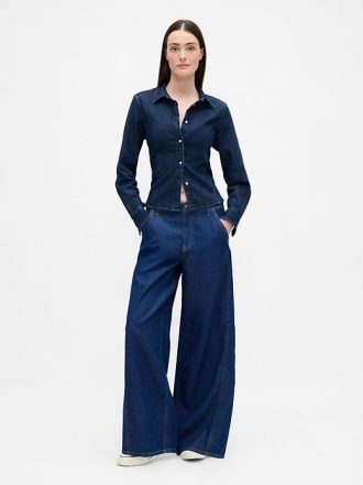 Blugi largi UltraSoft cu talie medie