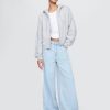 Blugi largi UltraSoft cu talie medie Blugi largi UltraSoft cu talie medie
