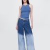 Blugi largi UltraSoft cu talie medie Blugi largi UltraSoft cu talie medie