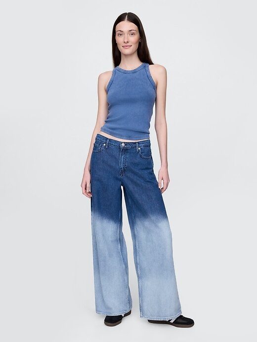 Blugi largi UltraSoft cu talie medie Blugi largi UltraSoft cu talie medie