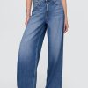 Blugi largi UltraSoft cu talie medie Blugi largi UltraSoft cu talie medie