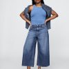 Blugi largi UltraSoft cu talie medie Blugi largi UltraSoft cu talie medie