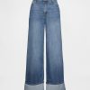 Blugi largi UltraSoft cu talie medie Blugi largi UltraSoft cu talie medie