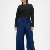 Blugi largi UltraSoft cu talie medie Blugi largi UltraSoft cu talie medie