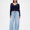 Blugi largi UltraSoft cu talie mijlocie Blugi largi UltraSoft cu talie mijlocie