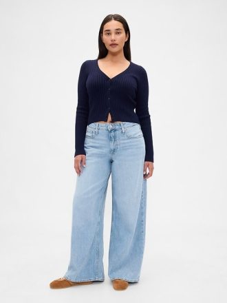 Blugi largi UltraSoft cu talie mijlocie