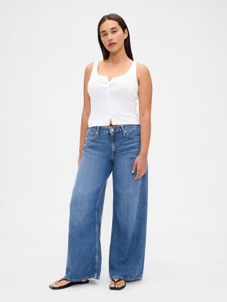 Blugi largi UltraSoft cu talie mijlocie