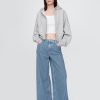 Blugi largi UltraSoft Denim cu talie medie Blugi largi UltraSoft Denim cu talie medie
