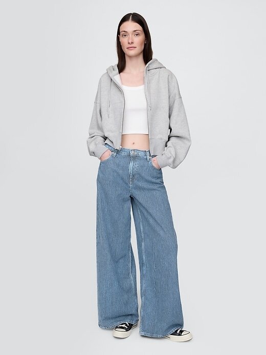 Blugi largi UltraSoft Denim cu talie medie Blugi largi UltraSoft Denim cu talie medie
