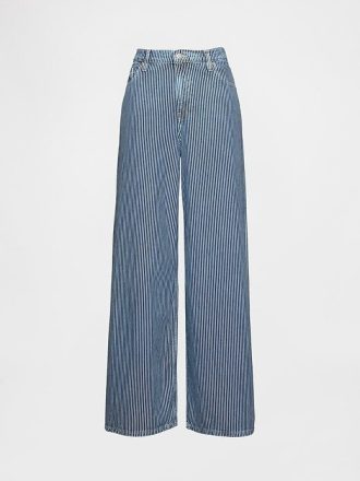 Blugi largi UltraSoft Denim cu talie medie