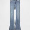 Blugi lungi și slabi cu talie joasă Blugi lungi și slabi cu talie joasă