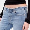 Blugi lungi și slabi cu talie joasă Blugi lungi și slabi cu talie joasă