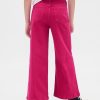 Blugi pentru copii, cu talie înaltă, cu picioare late, glezne