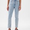 Blugi slim vintage cu talie mare Blugi slim vintage cu talie mare