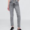 Blugi slim vintage cu talie mare Blugi slim vintage cu talie mare