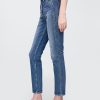 Blugi slim vintage cu talie mare Blugi slim vintage cu talie mare