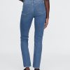 Blugi slim vintage cu talie mare Blugi slim vintage cu talie mare