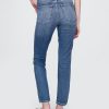 Blugi slim vintage cu talie mare Blugi slim vintage cu talie mare
