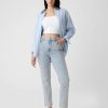 Blugi slim vintage cu talie mare Blugi slim vintage cu talie mare
