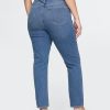 Blugi slim vintage cu talie mare Blugi slim vintage cu talie mare