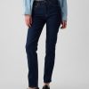 Blugi slim vintage cu talie medie Blugi slim vintage cu talie medie