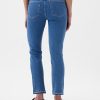 Blugi slim vintage cu talie medie
