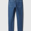 Blugi slim vintage cu talie medie