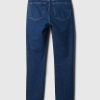 Blugi slim vintage cu talie medie