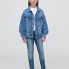 Blugi super skinny pentru copii cu talie medie