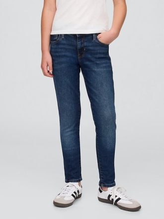 Blugi super skinny pentru copii cu talie medie