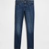 Blugi super skinny pentru copii cu talie medie