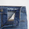 Blugi super skinny pentru copii cu talie medie