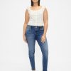 Blugi True Skinny cu talie joasă