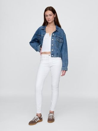 Blugi True Skinny cu talie medie