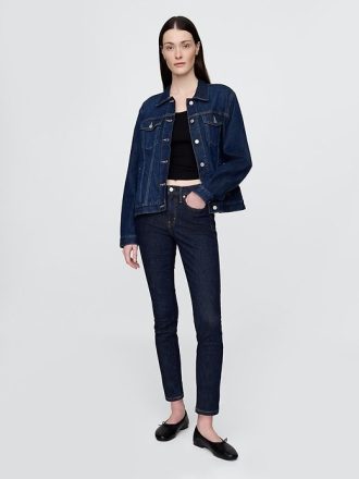 Blugi True Skinny cu talie medie