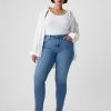 Blugi True Skinny cu talie medie