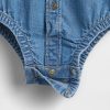 Body cu nasturi din denim pentru bebeluși Body cu nasturi din denim pentru bebeluși