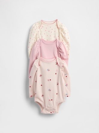 Body din bumbac organic Baby First Favorites (pachet de 3)