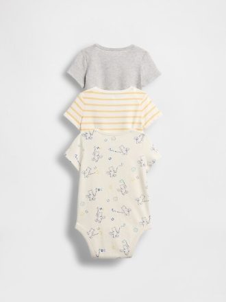 Body din bumbac organic Baby First Favorites (pachet de 3)