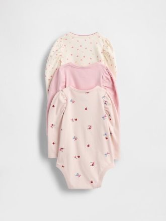 Body din bumbac organic Baby First Favorites (pachet de 3)