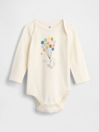 Body grafic din bumbac organic Baby First Favorites