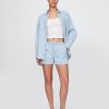 Boxer cu talie medie Easy Denim Boxer cu talie medie Easy Denim