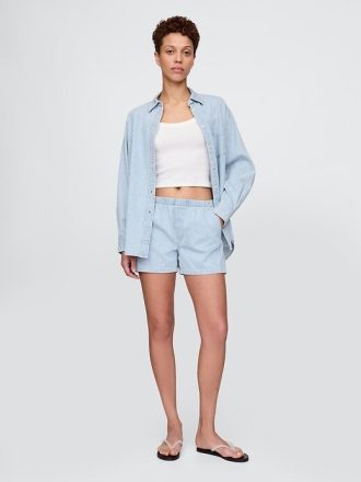 Boxer cu talie medie Easy Denim