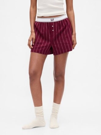 Boxer din flanel cu logo