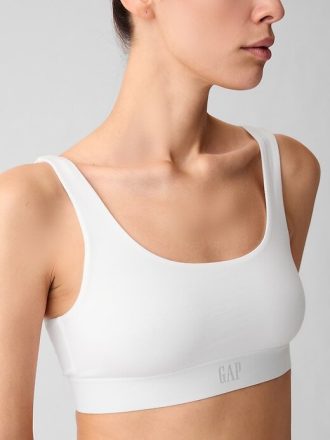 Bralette cu logo Gap din bumbac elastic organic